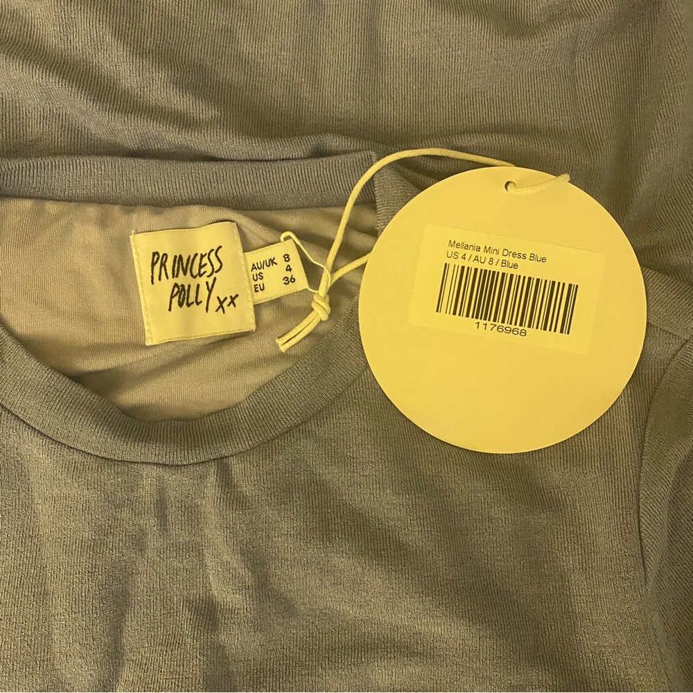 Princess Polly Blue Bodycon Dress NWT 4 - Picture 5 of 7